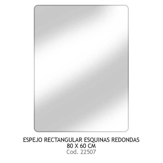 Espejo Rectangular C/esquinas redondas  60x80 CJ3778 NIAGARA