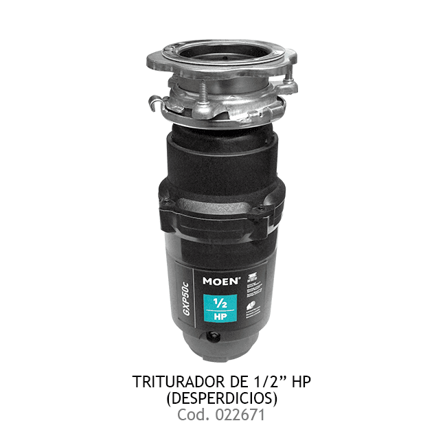 TRITURADOR 1/2HP  MOEN ( DESPERDICIOS)