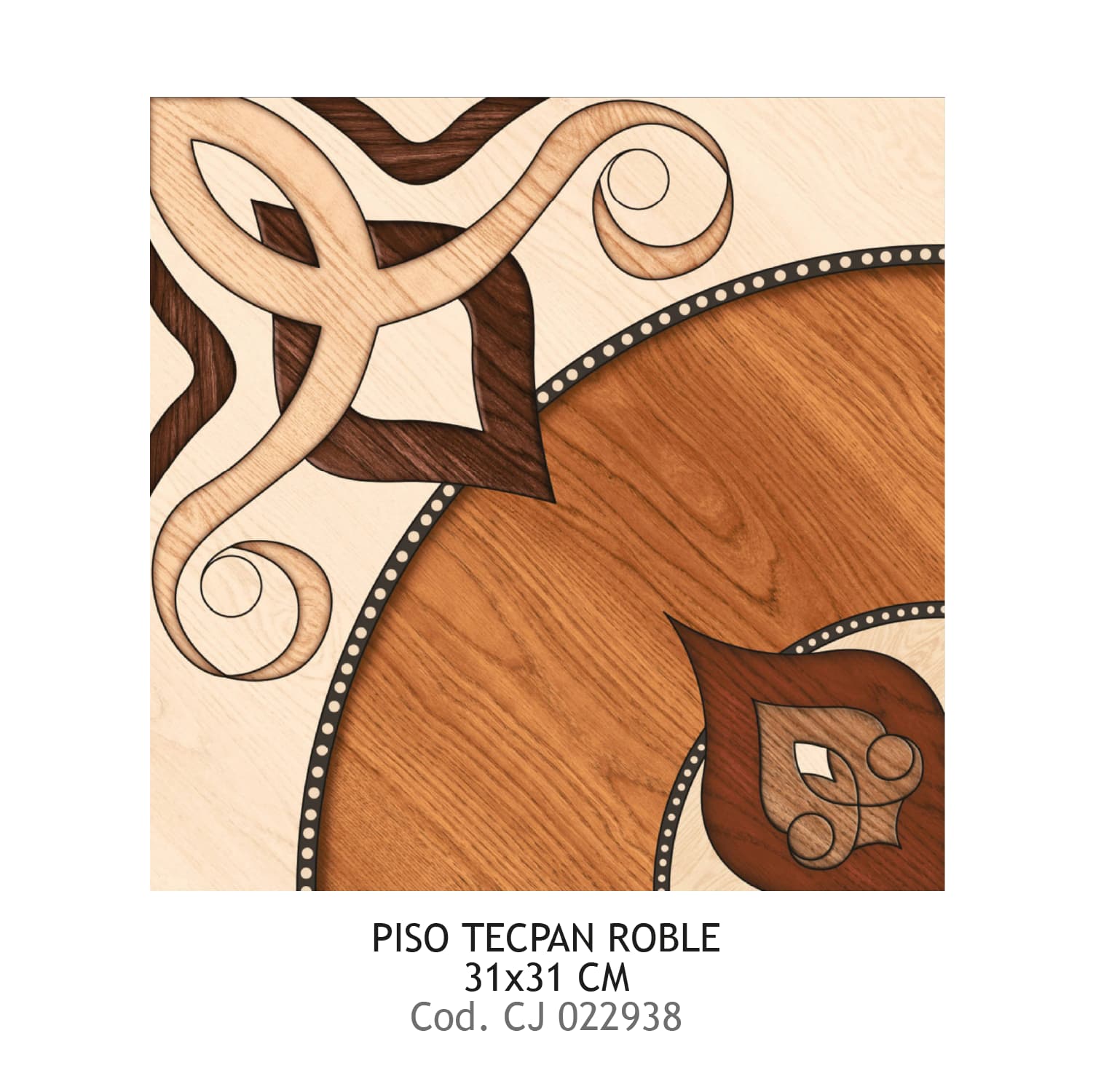 PISO PRIM 31X31 TECPAN ROBLE 17 UXCJ SMB