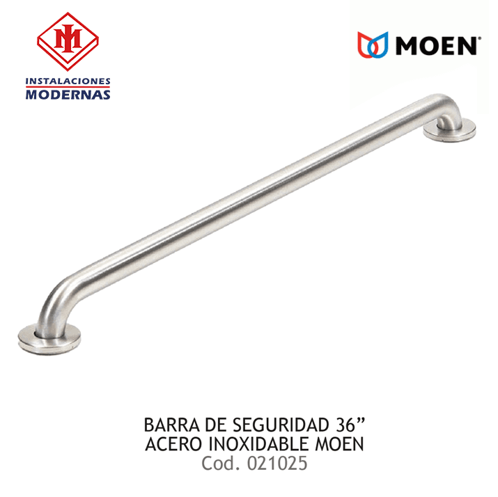 BARRA DE SEGURIDAD 36" ACERO INOX MOEN