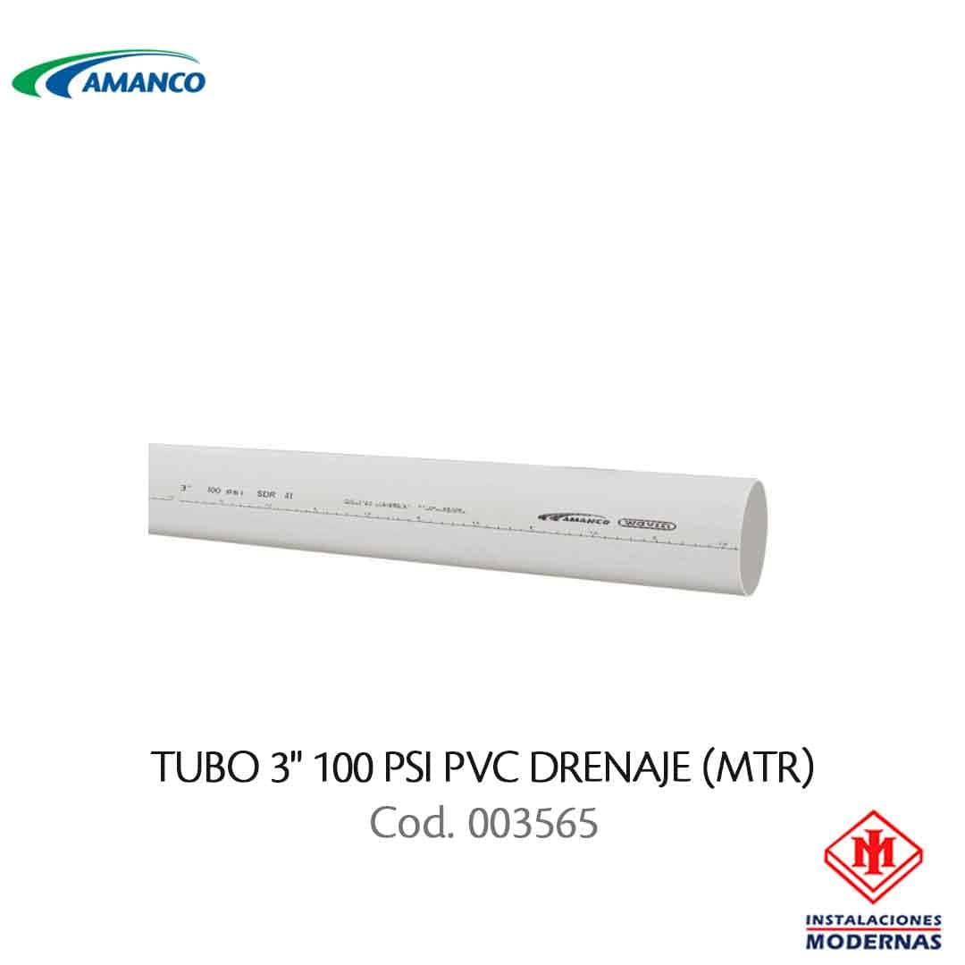 TUBO 3" 100 PSI PVC DRENAJE (M