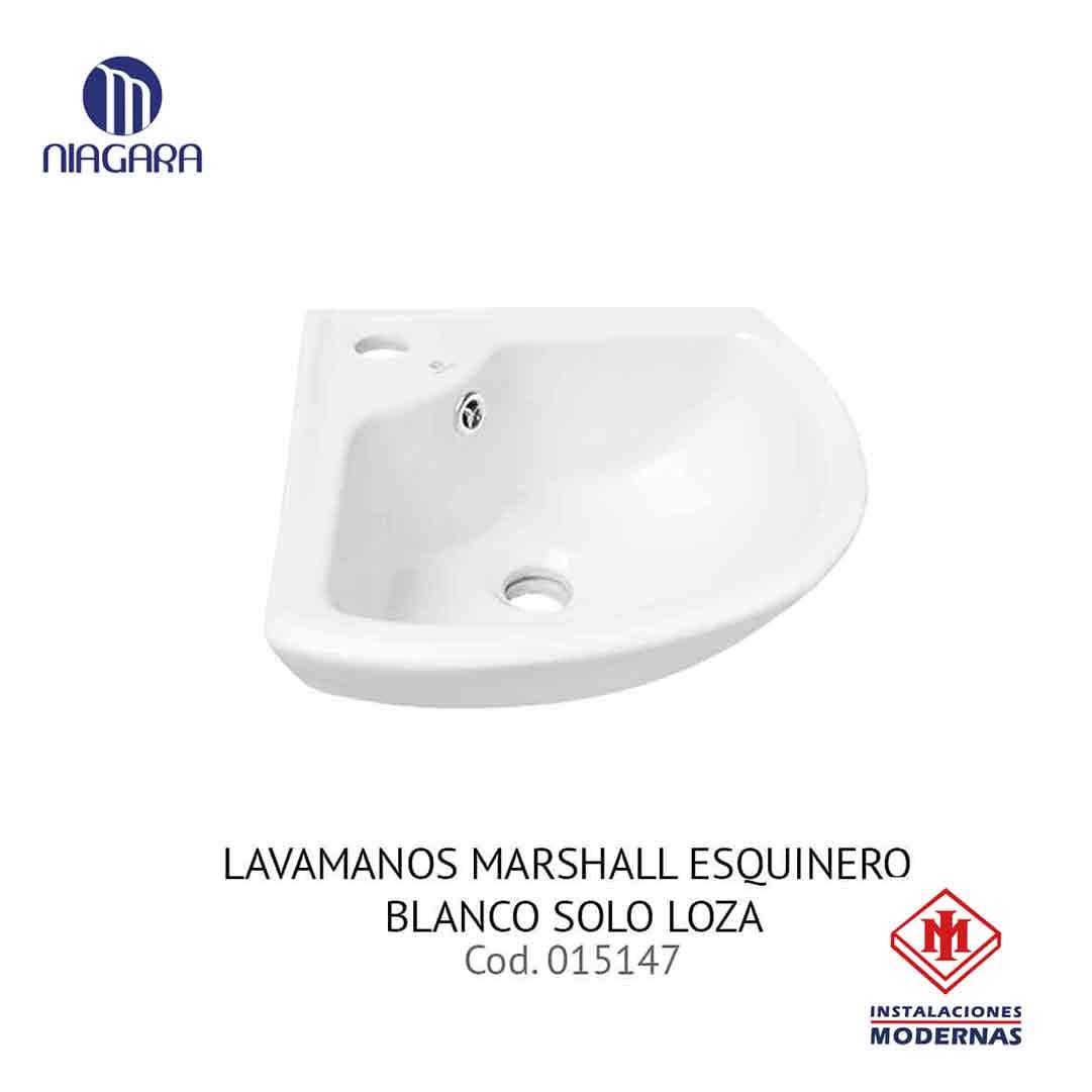 Lavamanos MARSHALL ESQUINERO BL S/LOZA 216 NIAGARA (CR)