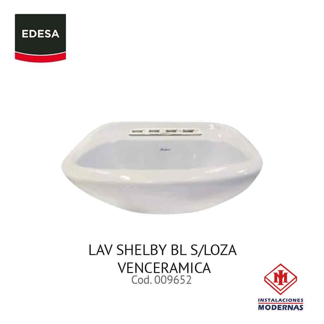 Lavamanos SHELBY BL S/LOZA VENCERAMICA