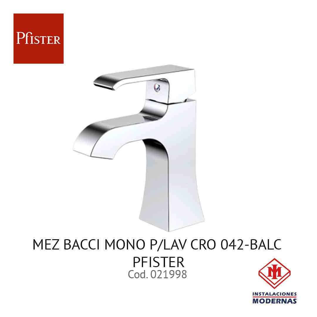 MEZ BACCI MONO P/Lavamanos CRO 042-BALC PFISTER