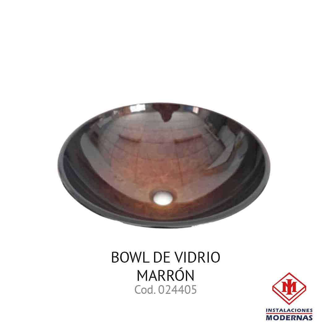 BOWL DE VIDRIO MARRON  S/LOZA BWY19-003